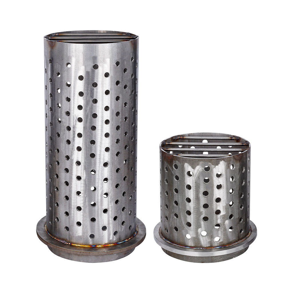 Tooltos 8.6 inch Perforated Stainless Steel Casting Flask Wall Flanged Vacuum Casting Plaster Mold