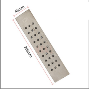 Tooltos Jewelry Tool 0.55 - 3.00mm Rectangle Shape Tungsten Carbide Drawplates