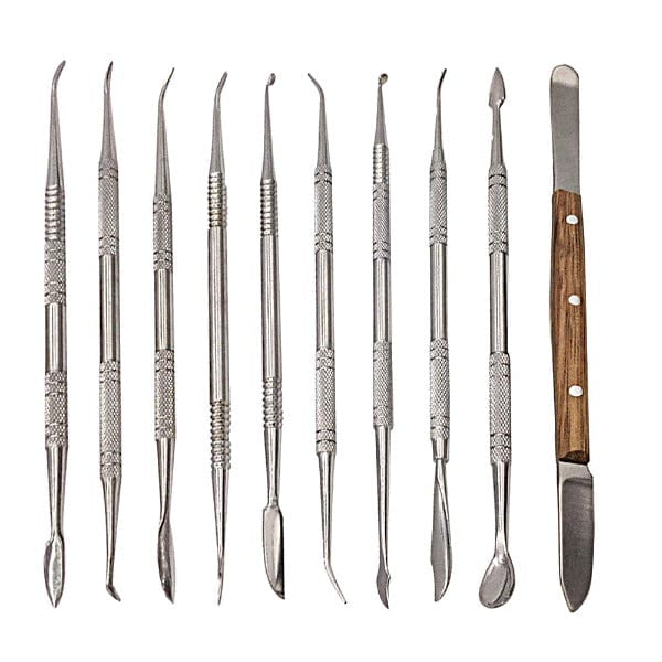Tooltos Jewelry Tool 10 pcs Dental Lab Equipment Clay Sculpture Carving Knife Kit
