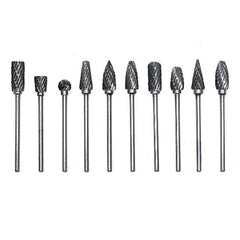 TokTos Jewelry Tool 10 Pcs Tungsten Carbide Rotary Burrs Set