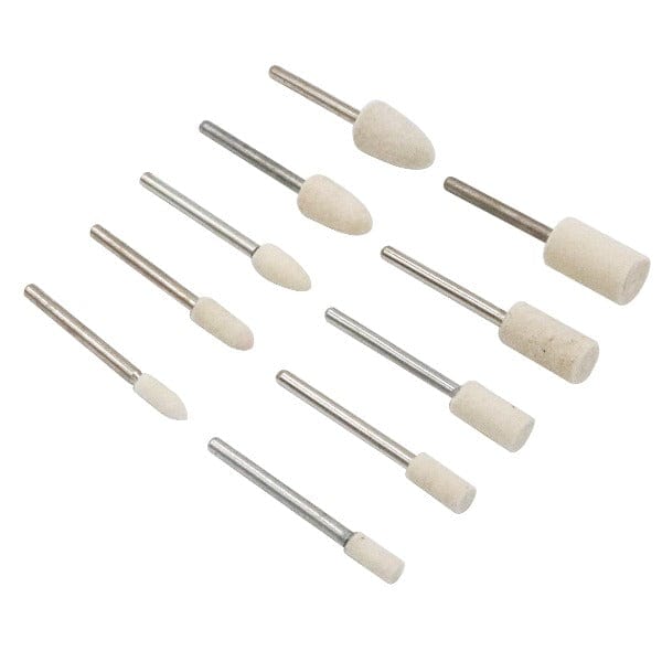 Tooltos Jewelry Tool 100pcs Multifunctional Wool Felt Mandrel Mounted Grinding Polishing Set