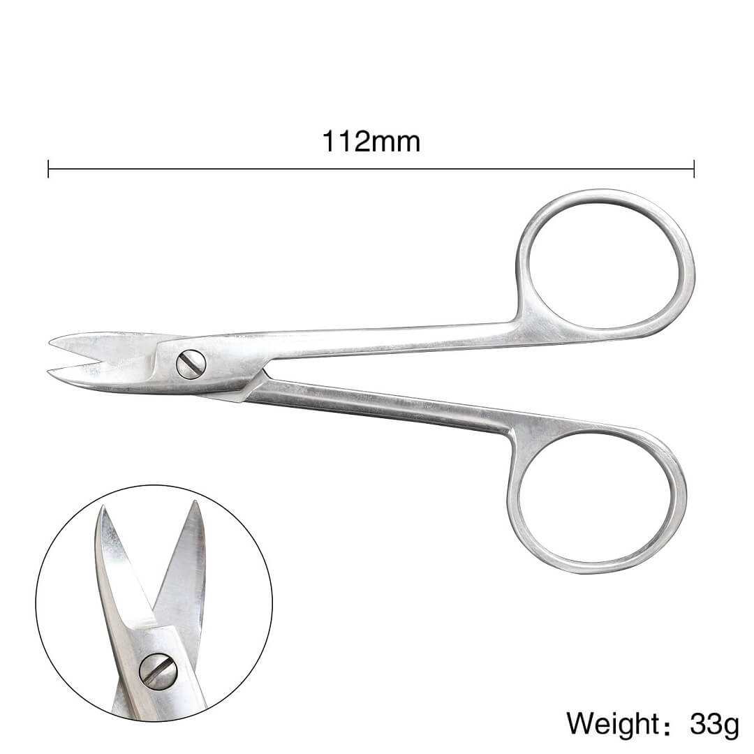 Tooltos Jewelry Tool 112mm Bent Welding Scissor