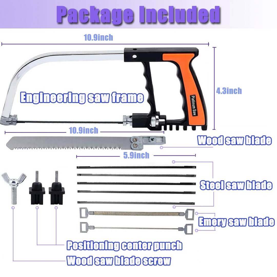 Tooltos Jewelry Tool 12pcs Adjustable DIY Multipurpose Universal Saw Bow Kit