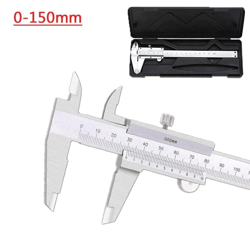 Tooltos Jewelry Tool 150mm Professional Stainless Steel Hardened Chromeplated Metric Vernier Caliper