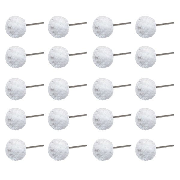 Tooltos Jewelry Tool 20Pcs White Soft Polishing Buffing Wheel