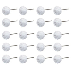 Tooltos Jewelry Tool 20Pcs White Soft Polishing Buffing Wheel