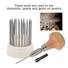 Tooltos Jewelry Tool 23pcs Jewelry Diamond Micro Seting Tools