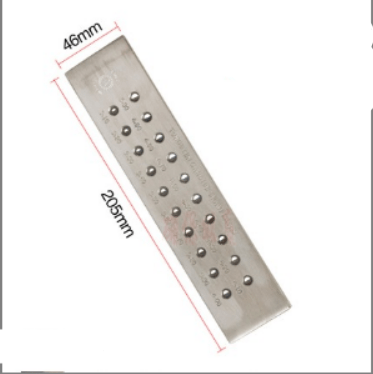 Tooltos Jewelry Tool 3.10 - 5.00mm Rectangle Shape Tungsten Carbide Drawplates