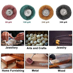 Tooltos Jewelry Tool 40 Pcs Abrasive Buffs Polishing Buffing Wheel Set