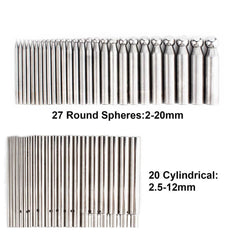 Tooltos Jewelry Tool 50pcs Multi-Purpose Metal Forming Dapping Set