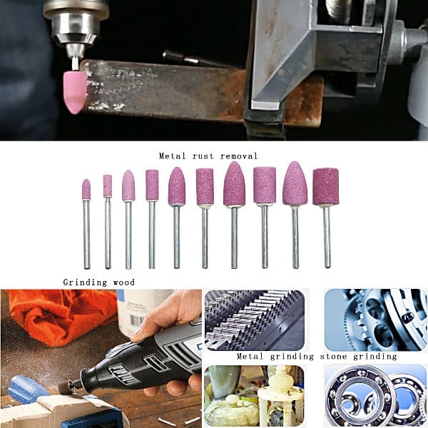 Tooltos Jewelry Tool Abrasive Mounted Stone Grinding Wheel Head Rotary Tool Kit