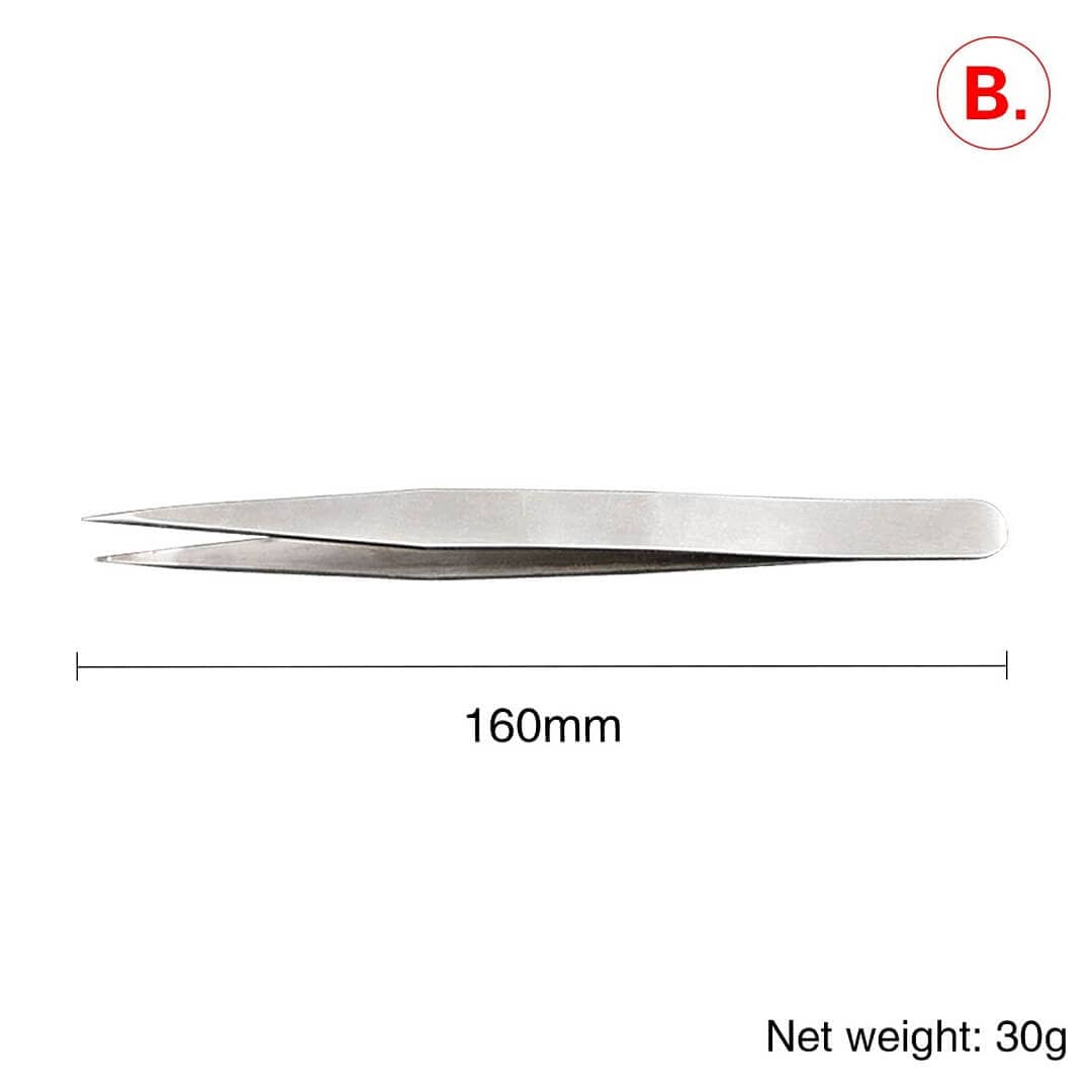 Tooltos Jewelry Tool B-160MM High Precision Non-Serrated Tweezer