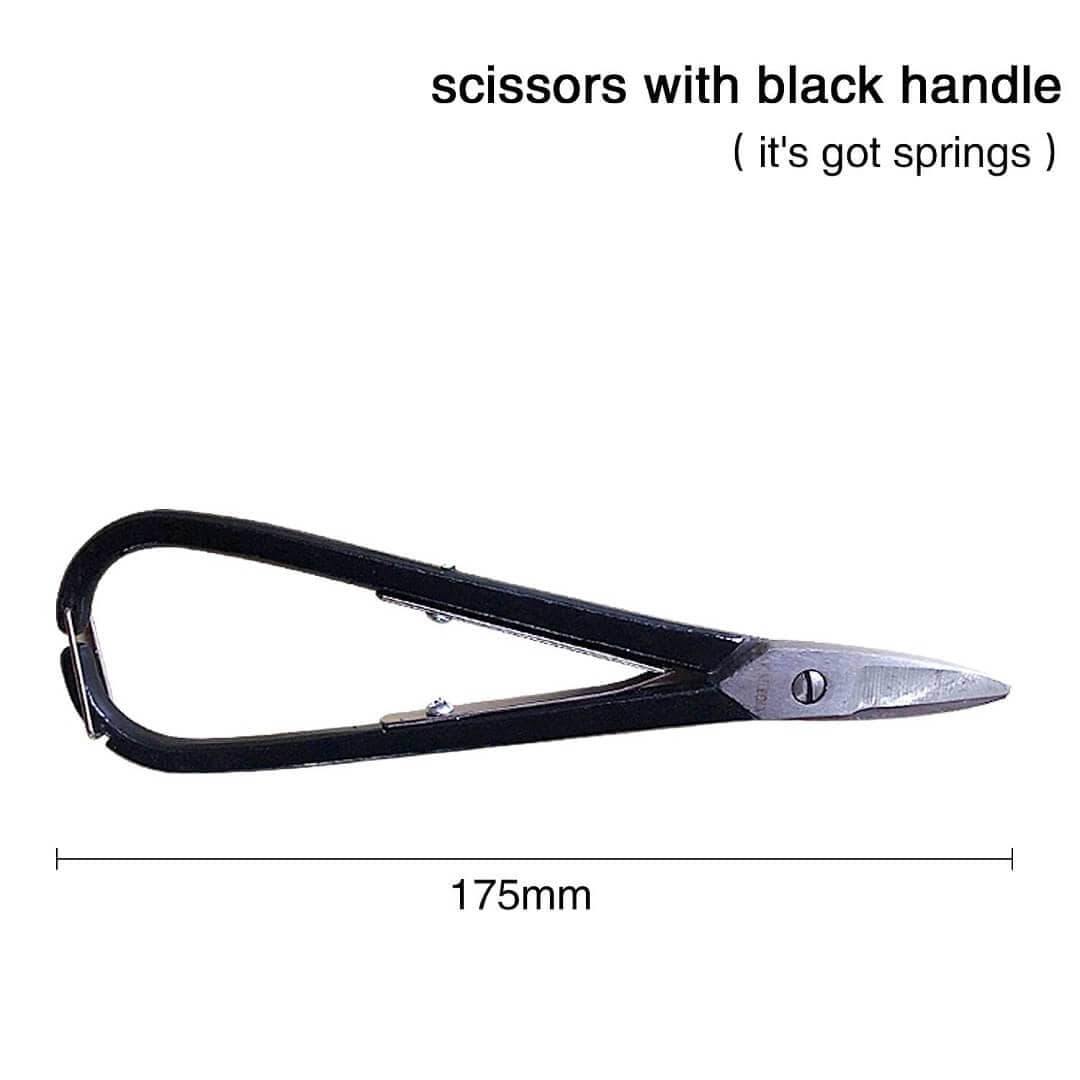 Tooltos Jewelry Tool Black-springs Straight Head Jewelry Scissors