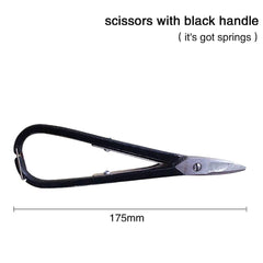 Tooltos Jewelry Tool Black-springs Straight Head Jewelry Scissors