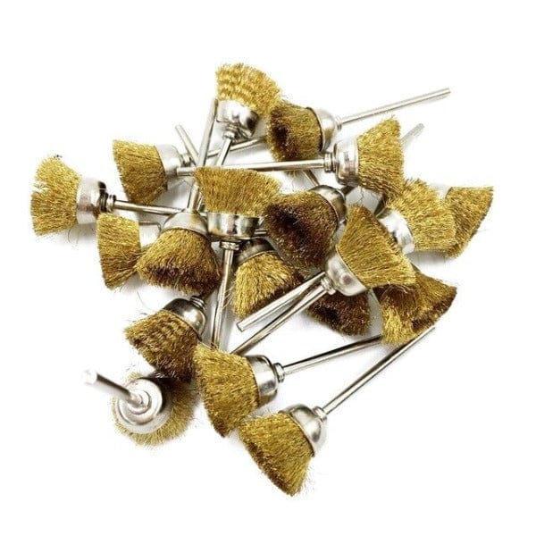 Tooltos Jewelry Tool Brass Bowl Brush  20pcs / 2.35mm Brass Wire Wheel Brushes