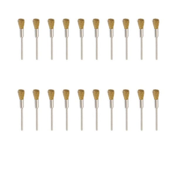 Tooltos Jewelry Tool Brass Pen Brush  20pcs / 2.35mm Brass Wire Wheel Brushes