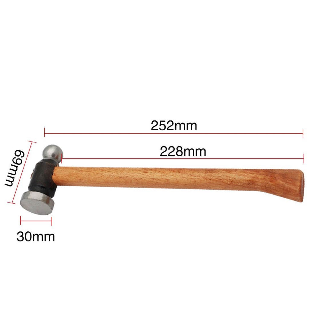 Tooltos Jewelry Tool C Cast Iron Hammer With Wooden Handle