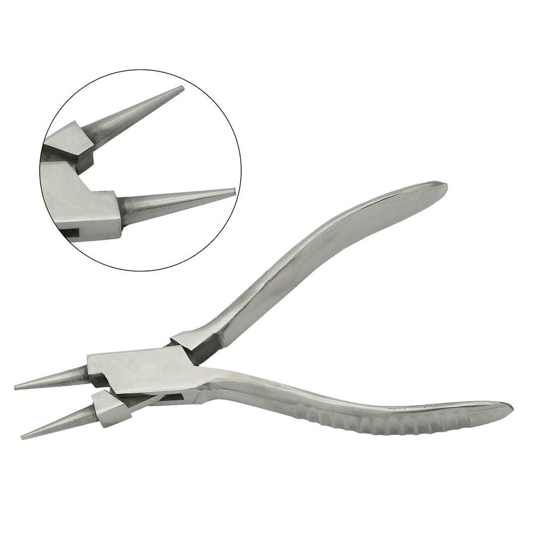 Tooltos Jewelry Tool C Stainless Steel Multifunctional Jewelry Processing Pliers