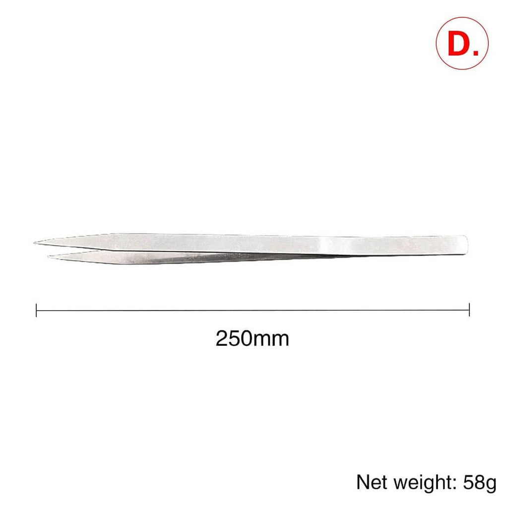 Tooltos Jewelry Tool D-250MM High Precision Non-Serrated Tweezer