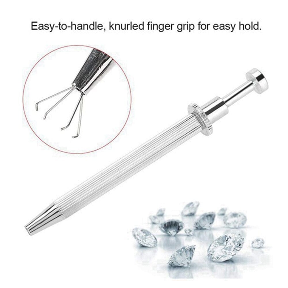 Tooltos Jewelry Tool Diamond Gemstone 4-Claw Pick Up Tool