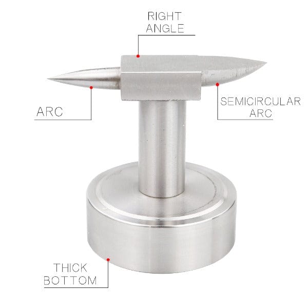 Tooltos Jewelry Tool Double Horn Anvil with Round Base