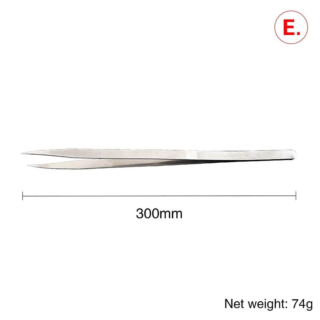 Tooltos Jewelry Tool E-300MM High Precision Non-Serrated Tweezer