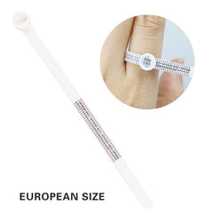 Tooltos Jewelry Tool Europe SIZER Ring Size Ruler Finger Size Measure with Magnifier