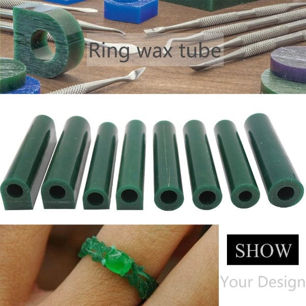 Tooltos Jewelry Tool Ferris Flat Sided Wax Tube, Ring Polishing