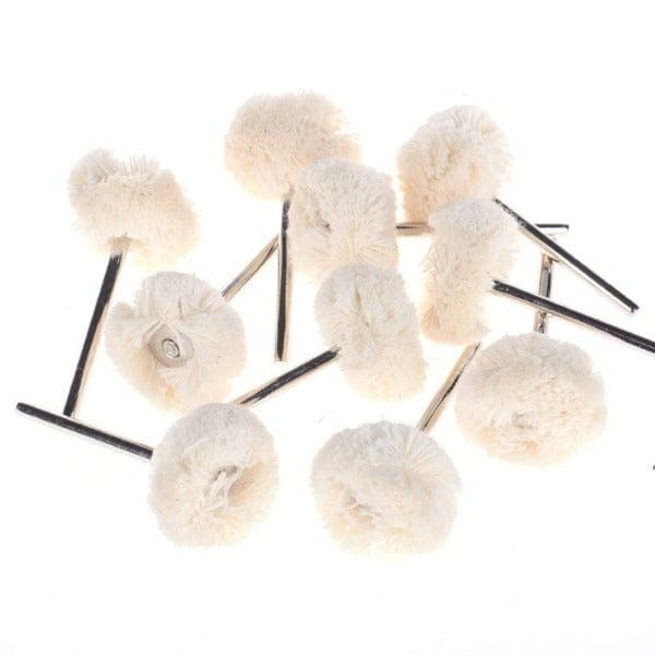 Tooltos Jewelry Tool Hard wire / 2.35 MM 100Pcs Polishing Wheel Fiber & Cotton & Wool Buffing Wheel