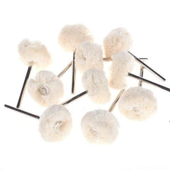 Tooltos Jewelry Tool Hard wire / 2.35 MM 100Pcs Polishing Wheel Fiber & Cotton & Wool Buffing Wheel