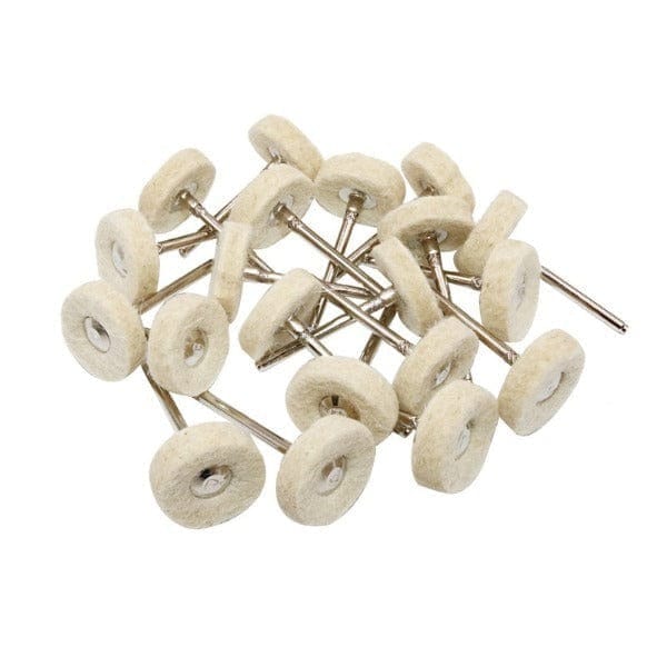 Tooltos Jewelry Tool Hard wool / 2.35 MM 100Pcs Polishing Wheel Fiber & Cotton & Wool Buffing Wheel