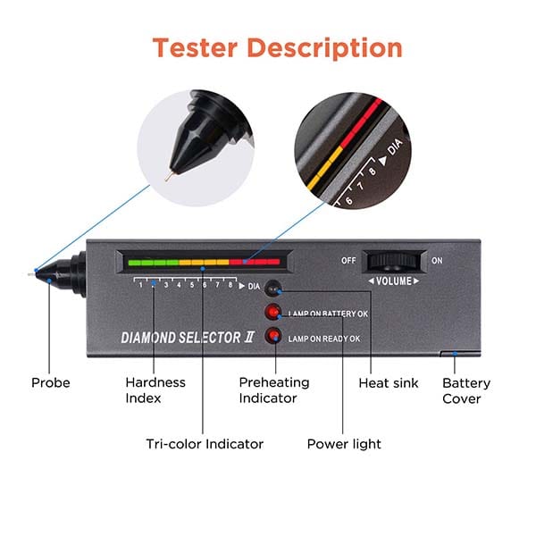 Tooltos Jewelry Tool High Accuracy Jeweler Diamond Tester