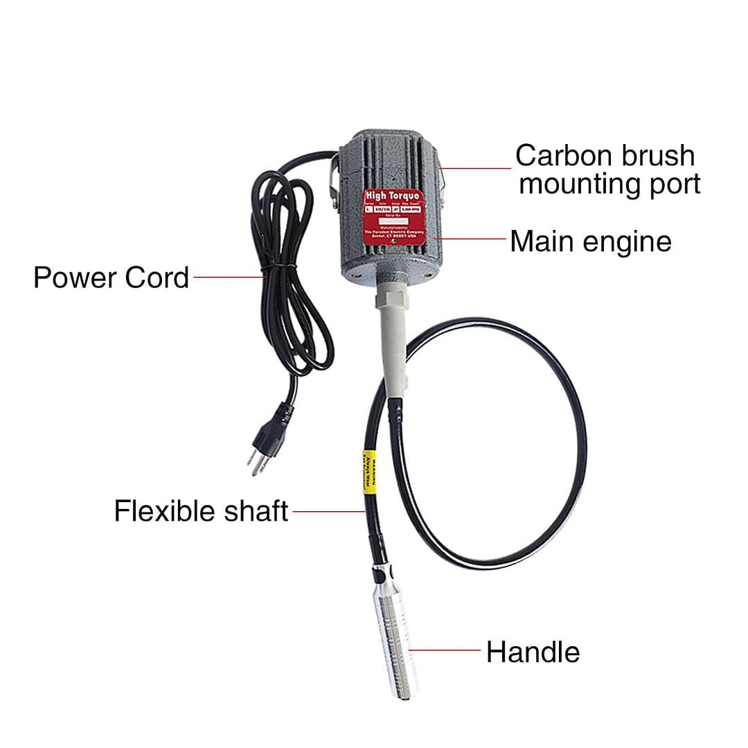 Tooltos Jewelry Tool High Torque Flexible Shaft Machine