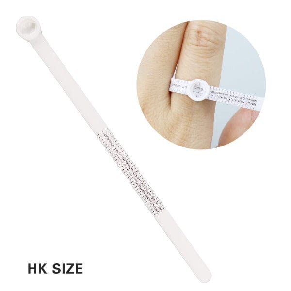 Tooltos Jewelry Tool HK SIZER Ring Size Ruler Finger Size Measure with Magnifier