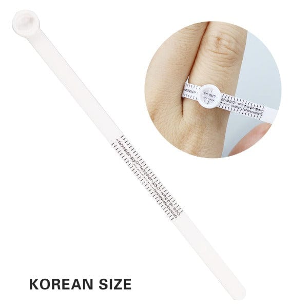 Tooltos Jewelry Tool Korea sizer Ring Size Ruler Finger Size Measure with Magnifier