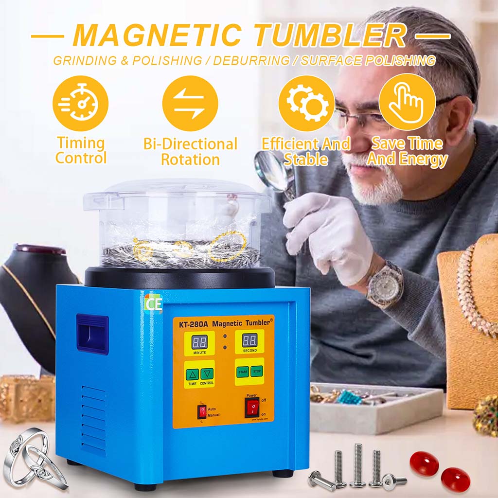 Tooltos Jewelry Tool KT-280A Magnetic Tumbler Jewelry Polishing Machines