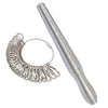Tooltos Jewelry Tool Metal UK Ring Sizer Mandrel Finger Gauge Kit