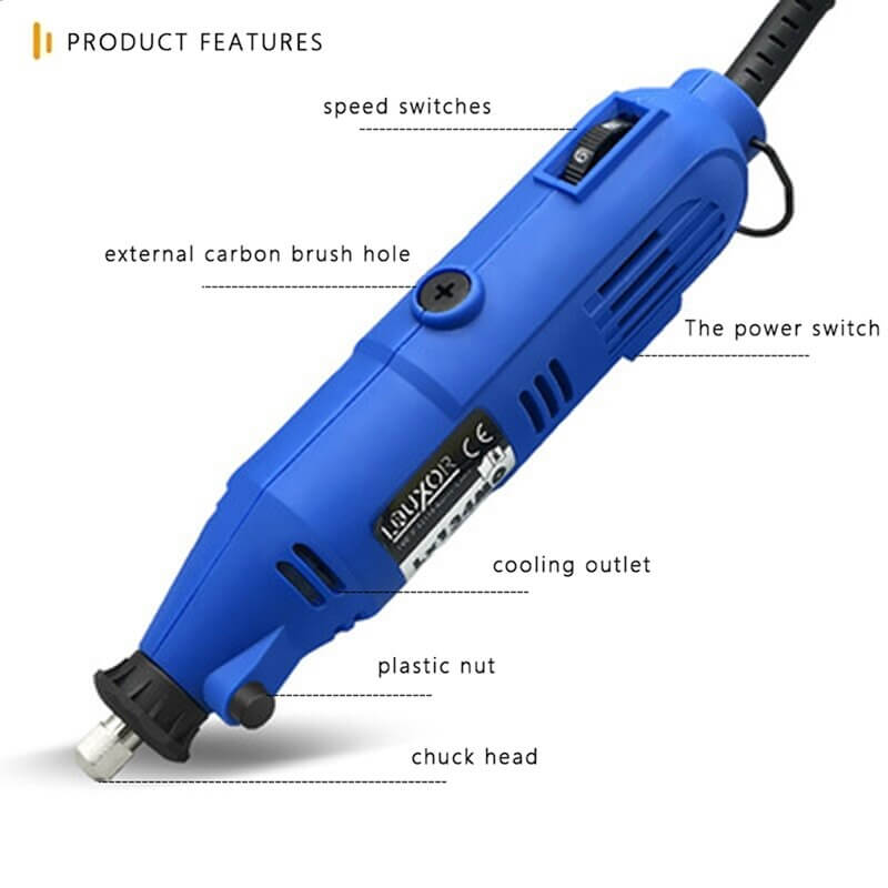 Tooltos Jewelry Tool Miniature Electric Grinding Tools Set Polishing Cutting Drilling Machine