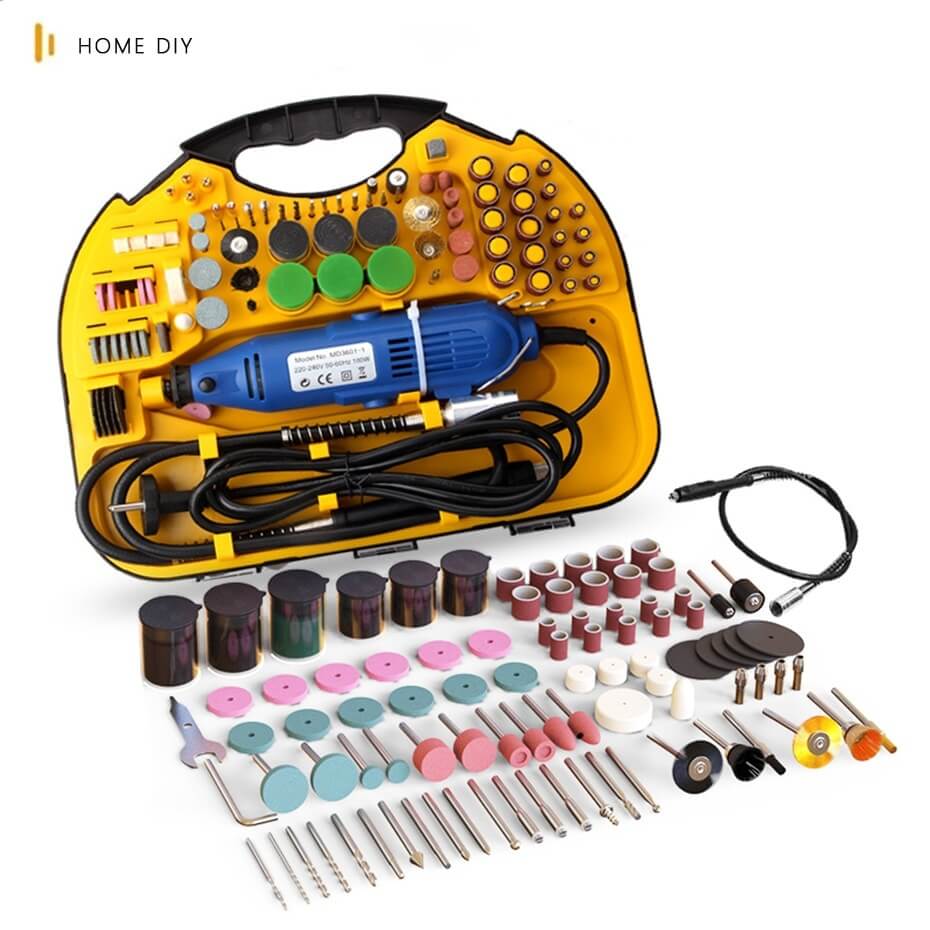 Tooltos Jewelry Tool Miniature Electric Grinding Tools Set Polishing Cutting Drilling Machine