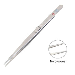 Tooltos Jewelry Tool No grooves With lock Anti-Slip Pointed With Lock Groove Diamond Tweezers