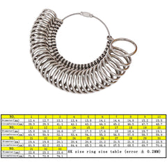 Tooltos Jewelry Tool Ring measuring tool mandrel ring stick HK Size 1-33