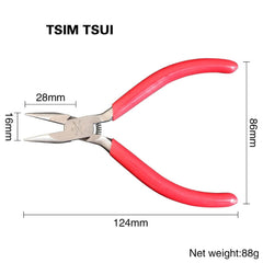 Tooltos Jewelry Tool ROUND TSUI A Red Handle Multifunctional Pliers