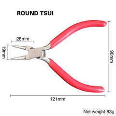 Tooltos Jewelry Tool ROUND TSUI B Red Handle Multifunctional Pliers