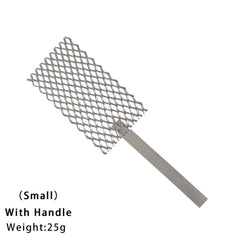 Tooltos Jewelry Tool Small with Handle 1pcs Platinum Titanium Mesh With Handle Electroplating