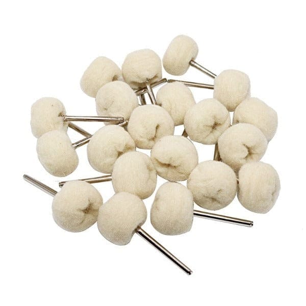 Tooltos Jewelry Tool Soft Wool / 2.35 MM 100Pcs Polishing Wheel Fiber & Cotton & Wool Buffing Wheel