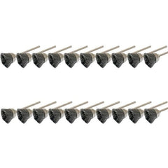 Tooltos Jewelry Tool Steel Bowl Brush  20pcs / 2.35mm Brass Wire Wheel Brushes