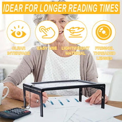 Tooltos Jewelry Tool Tooltos A4 Full Page 3X Hanging Folding Magnifier with 4 LEDs