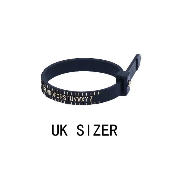 Tooltos Jewelry Tool UK SIZER / Black US Or UK Plastic Ring Size Gauge