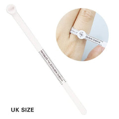 Tooltos Jewelry Tool UK SIZER Ring Size Ruler Finger Size Measure with Magnifier