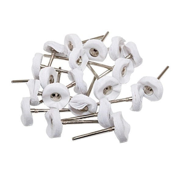 Tooltos Jewelry Tool White Cloth / 2.35 MM 100Pcs Polishing Wheel Fiber & Cotton & Wool Buffing Wheel